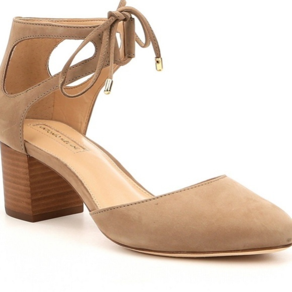 Antonio Melani suede/genuine leather heels- size 8.5